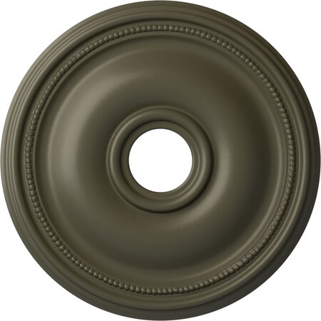 Ekena Millwork Bradford Ceiling Medallion (Fits Canopies up to 4 3/8"), 18 1/8"OD x 3 3/4"ID x 1 1/8"P, Witch Hazel CM18BRWHF